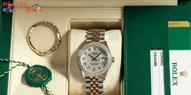 Đồng hồ Rolex nữ size 31mm phù hợp với mọi cổ tay phụ nữ